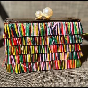Pink Lily Multicolor Clutch